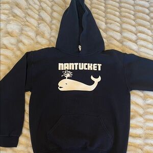 Navy Nantucket Whale Hoodie